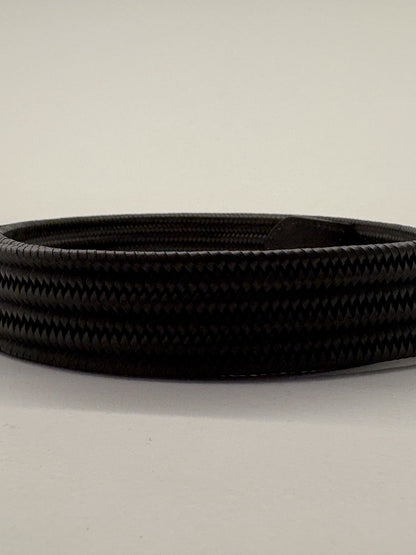 Cintura ad intreccio elastica in pelle