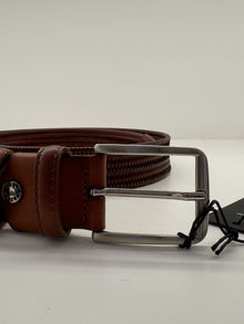 Cintura ad intreccio elastica in pelle