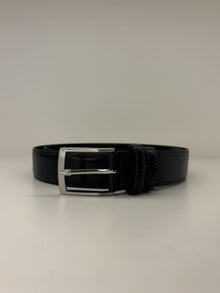 Cintura in pelle uomo over blu