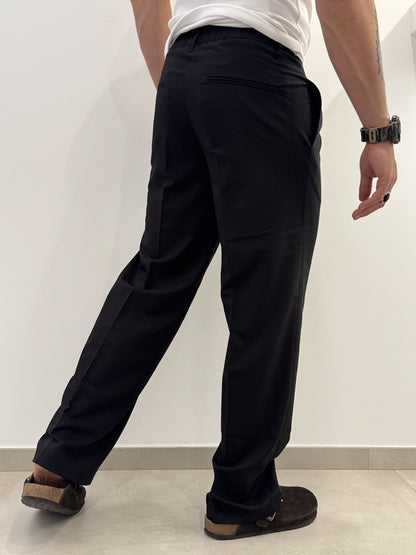 Pantalone tailored fit baggy in tessuto leggero