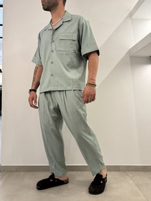 Coordinato sportivo baggy verde menta
