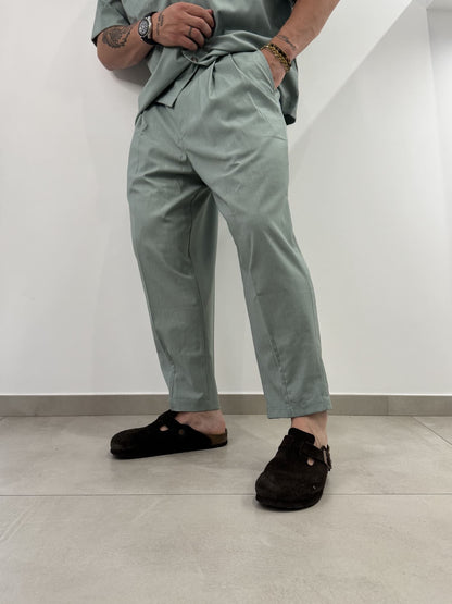 Coordinato sportivo baggy verde menta