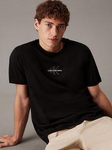 T-shirt con monogramma Calvin Klein