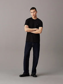 T-shirt con monogramma in jersey pesante Calvin Klein