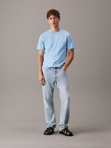 T-shirt con monogramma in jersey pesante