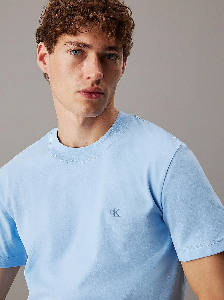 T-shirt con monogramma in jersey pesante