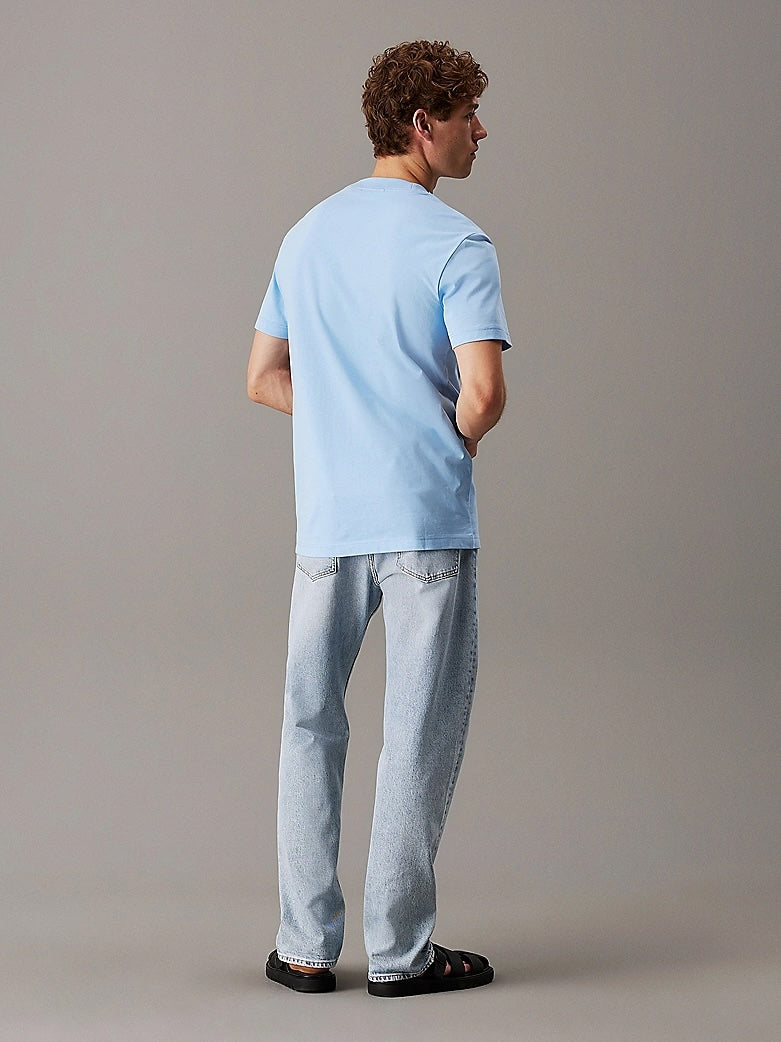 T-shirt con monogramma in jersey pesante