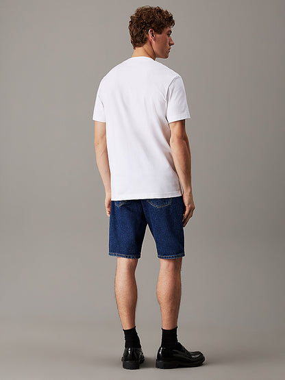 T-shirt con monogramma in jersey pesante
