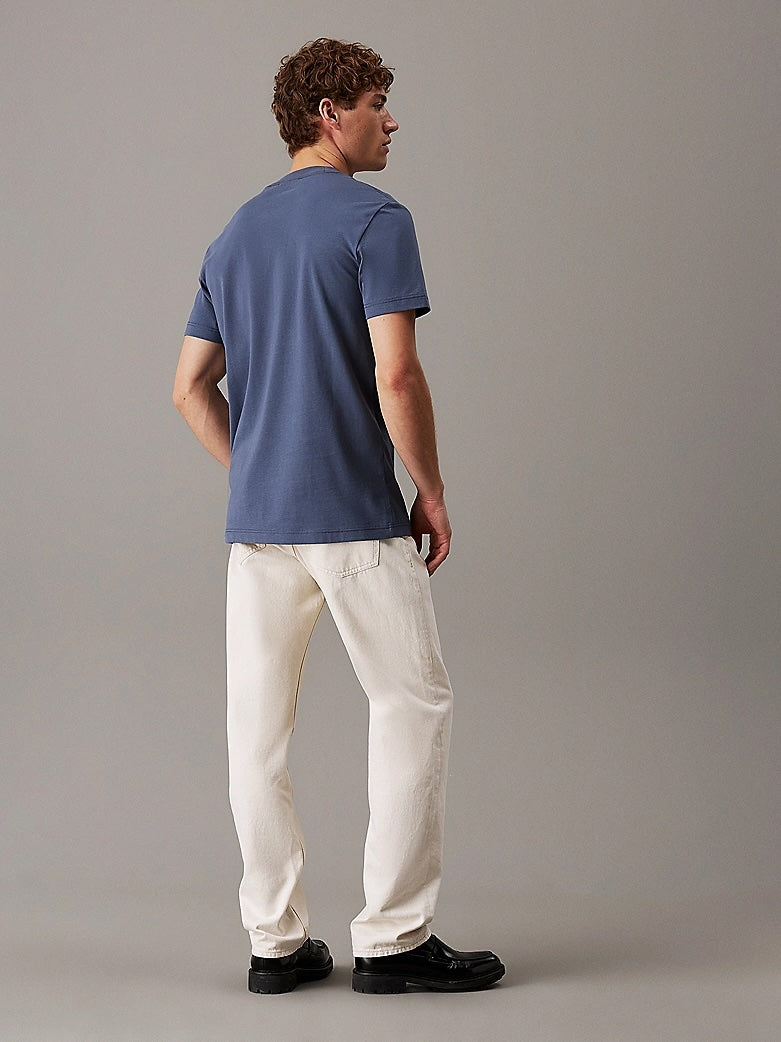 T-shirt con monogramma in jersey pesante