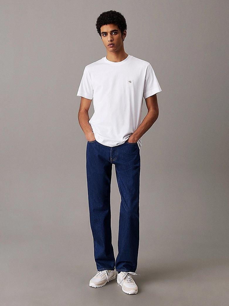 T-shirt in cotone con stemma Calvin Klein