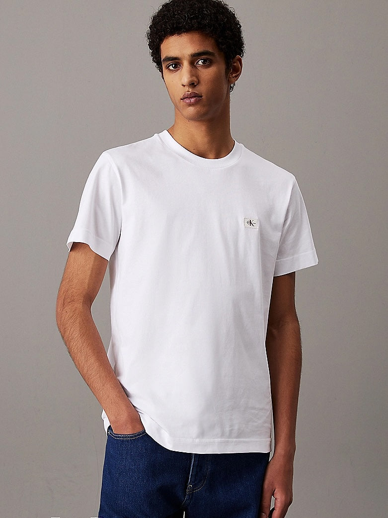 T-shirt in cotone con stemma Calvin Klein