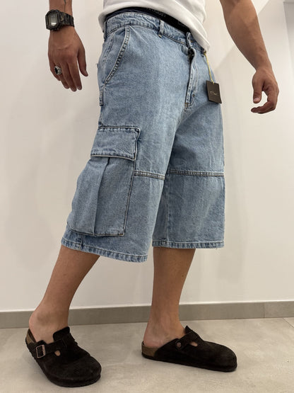 Bermuda jeans cargo over