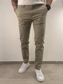 Pantalone Sea Barrier in cotone elasticizzato beige