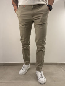 Pantalone Sea Barrier in cotone elasticizzato beige