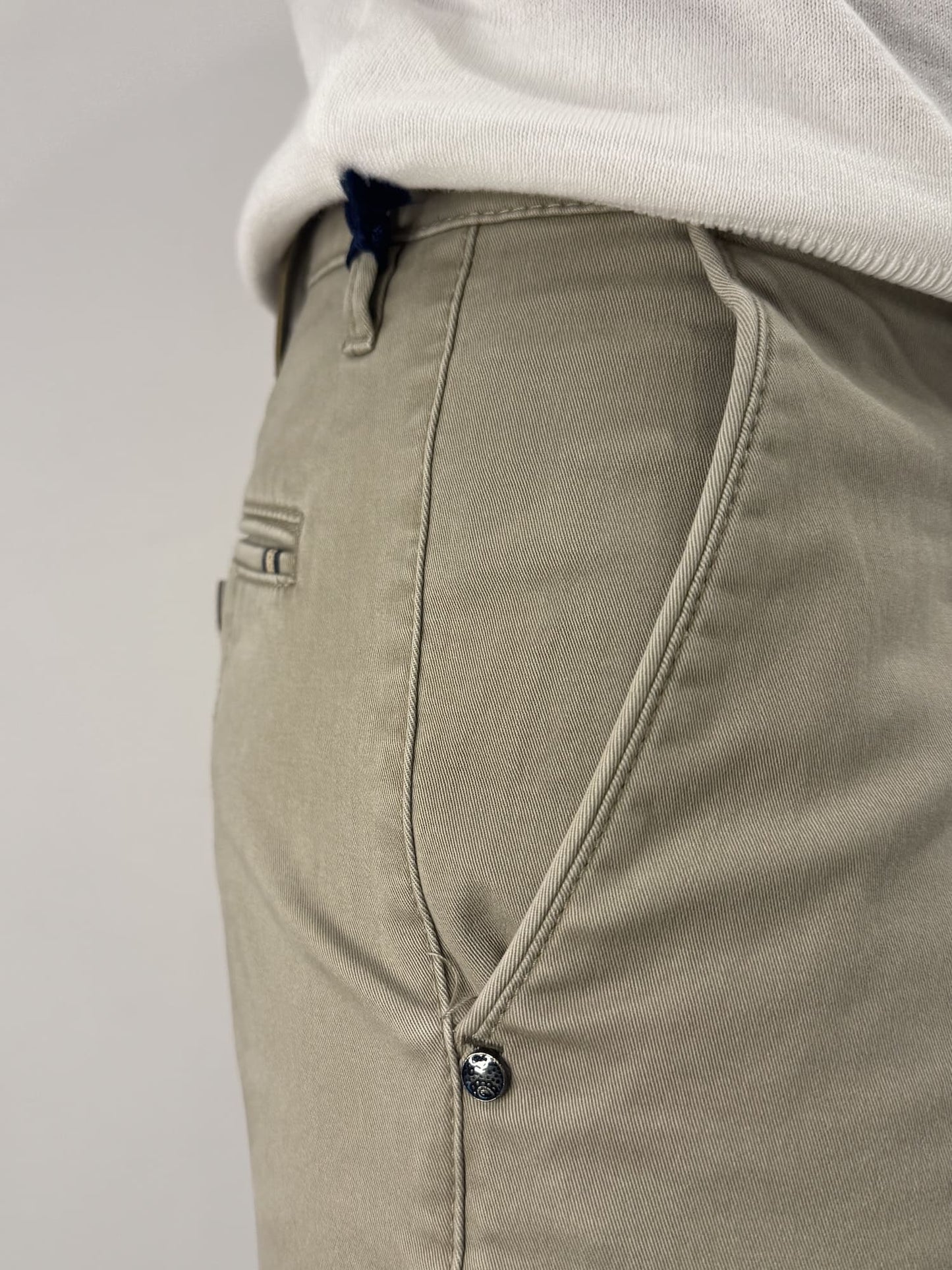 Pantalone Sea Barrier in cotone elasticizzato beige