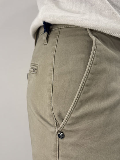 Pantalone Sea Barrier in cotone elasticizzato beige