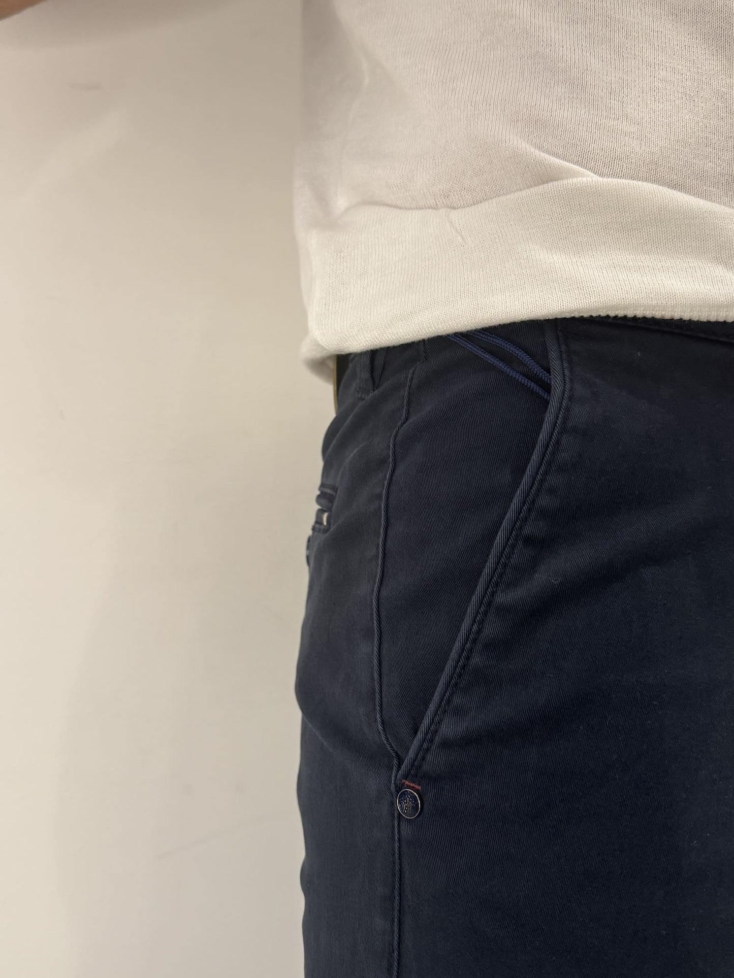 Pantalone Sea Barrier in cotone elasticizzato Blu navy