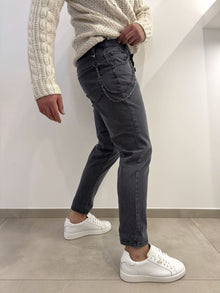 Jeans basic Grigio