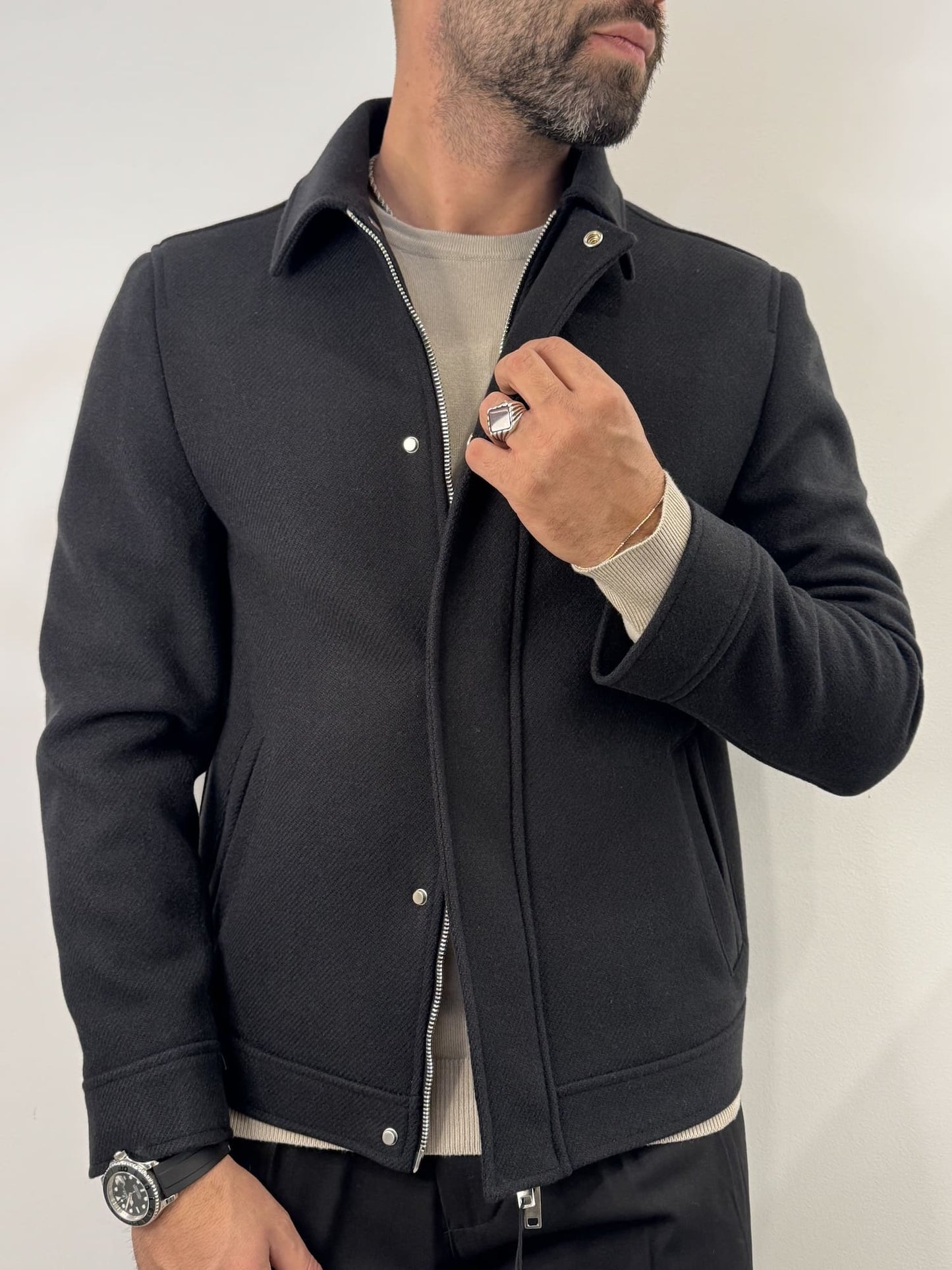 Cappotto Mulish corto Nero