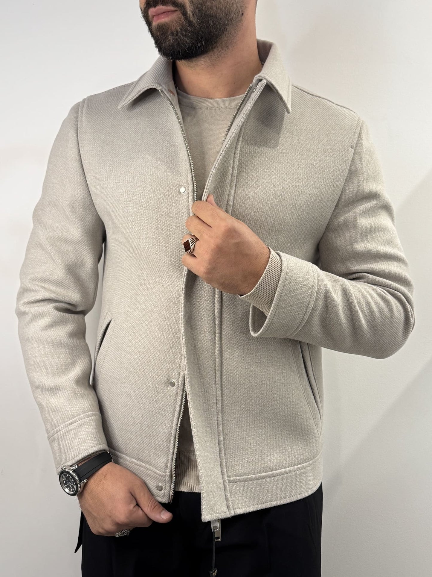 Cappotto Mulish corto sabbia