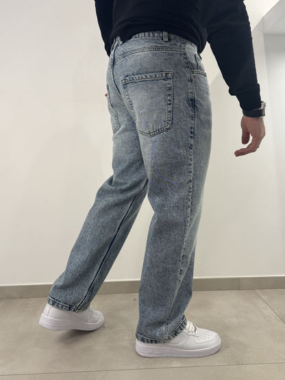 Jeans chiaro slavato baggy