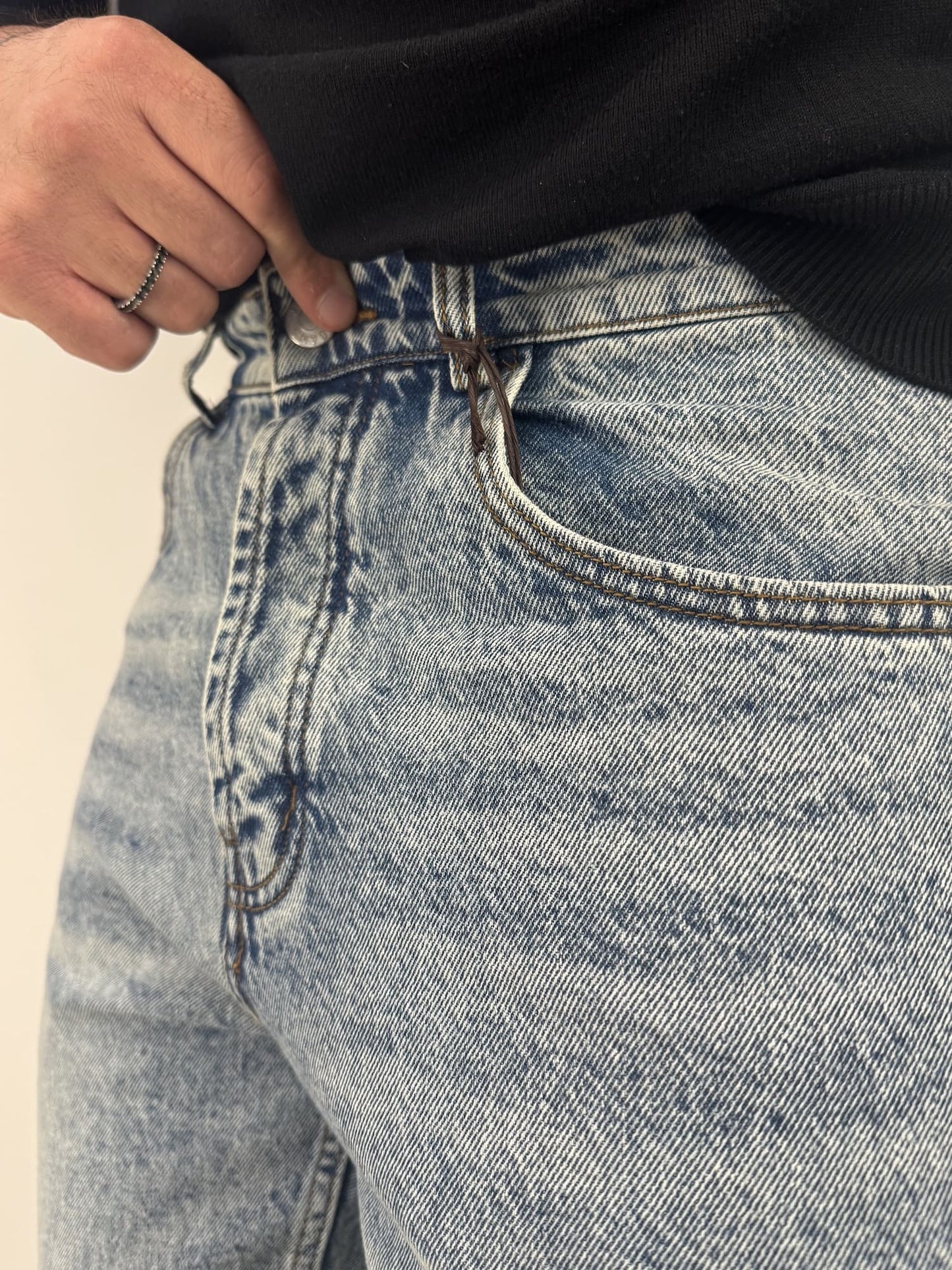 Jeans chiaro slavato baggy