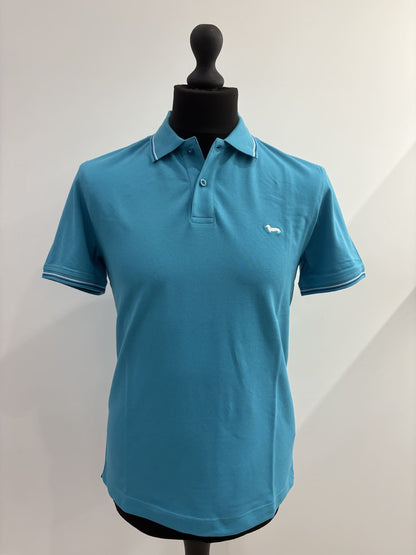 Polo Harmont&Blain con righe su collo e bordo maniche