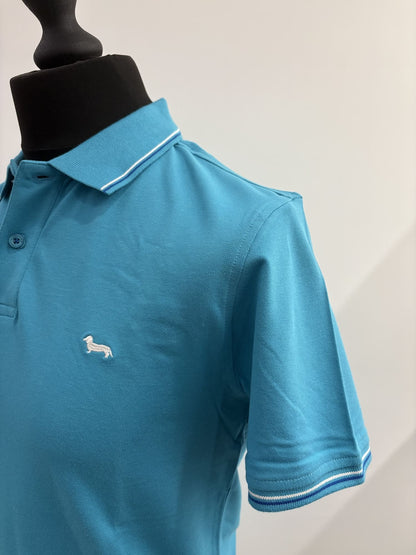 Polo Harmont&Blain con righe su collo e bordo maniche