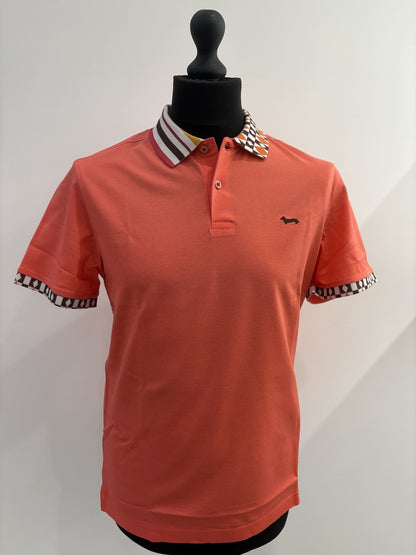 Polo Harmont&Blaine con fantasia sul collo e maniche