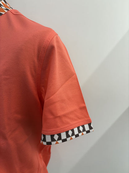 Polo Harmont&Blaine con fantasia sul collo e maniche