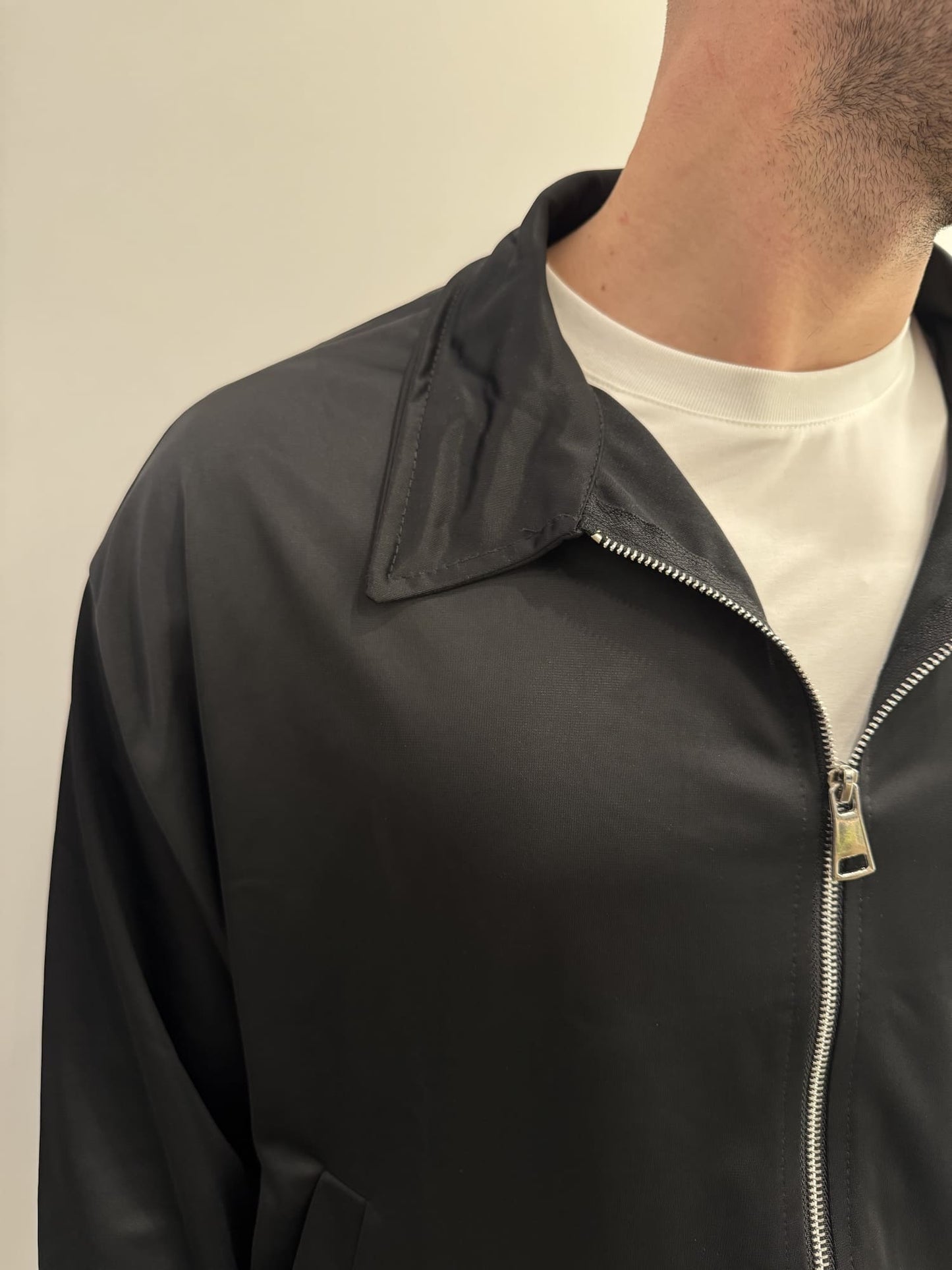 Coordinato acetato con zip