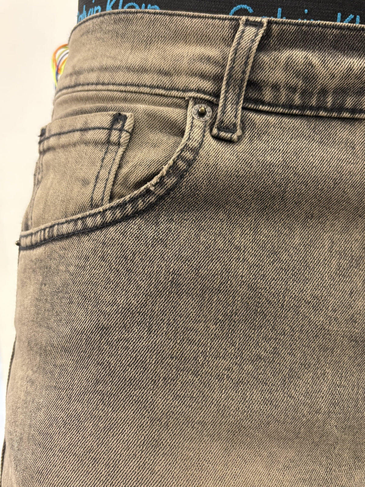 Jeans scuro sabbiato baggy