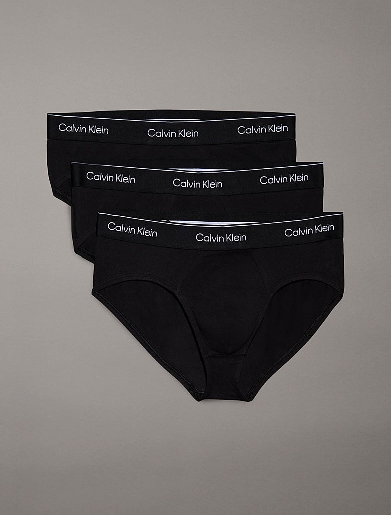 Slip con vestibilità a livello dei fianchi in confezione da 3 - Icon Cotton Stretch Calvin Klein