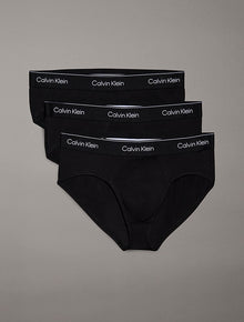 Slip con vestibilità a livello dei fianchi in confezione da 3 - Icon Cotton Stretch Calvin Klein