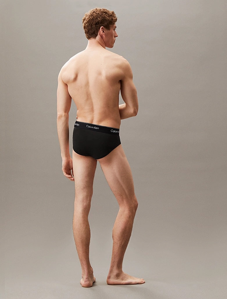 Slip con vestibilità a livello dei fianchi in confezione da 3 - Icon Cotton Stretch Calvin Klein