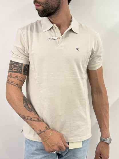 Polo classica in piqué in misto cotone Calvin Klein