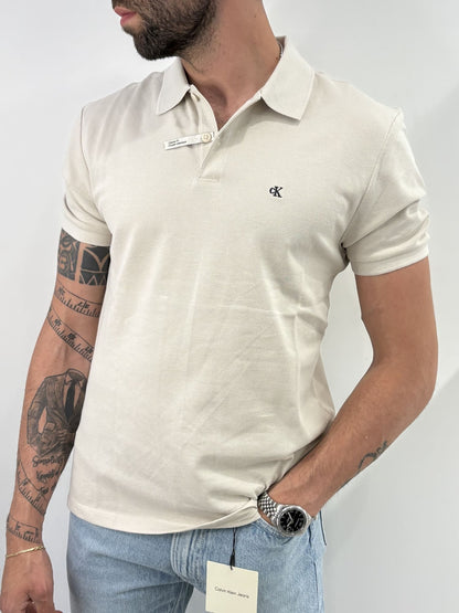 Polo classica in piqué in misto cotone Calvin Klein