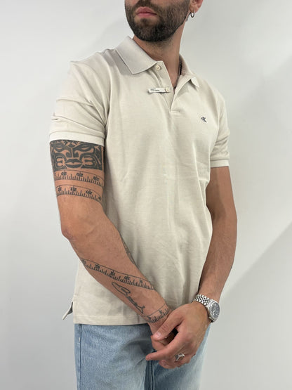 Polo classica in piqué in misto cotone Calvin Klein