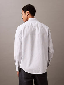 Camicia Oxford con logo applicato