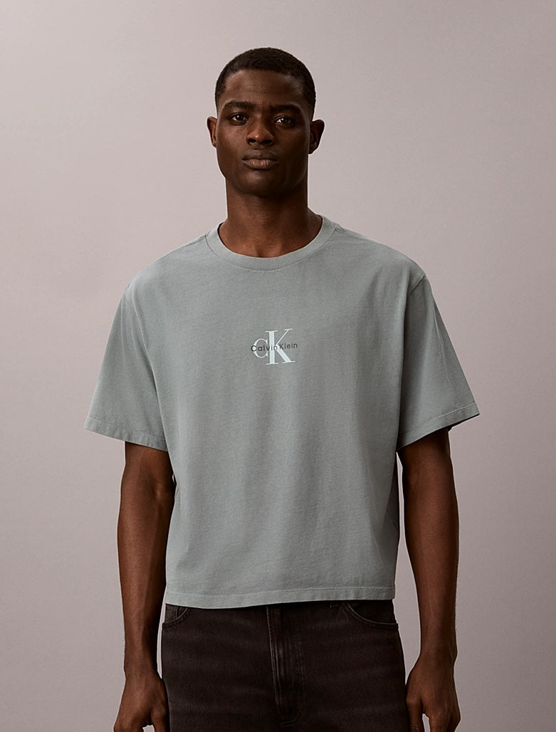 T-shirt con monogramma dal taglio relaxed Calvin Klein