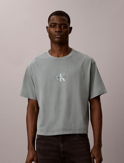 T-shirt con monogramma dal taglio relaxed Calvin Klein