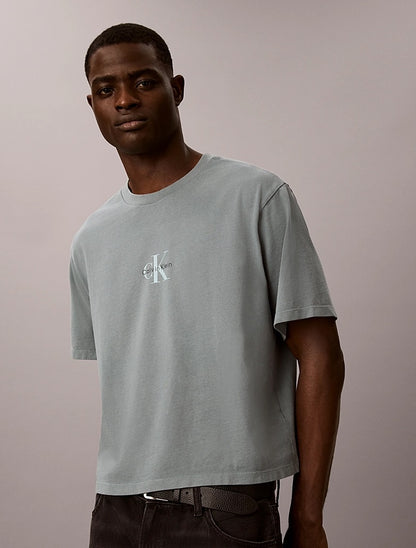 T-shirt con monogramma dal taglio relaxed Calvin Klein
