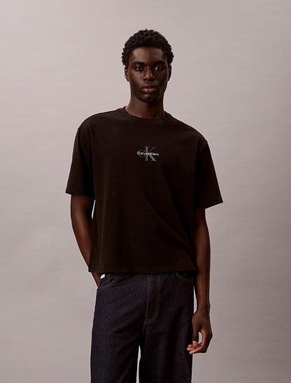 T-shirt con monogramma dal taglio relaxed Calvin Klein