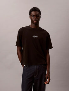 T-shirt con monogramma dal taglio relaxed Calvin Klein