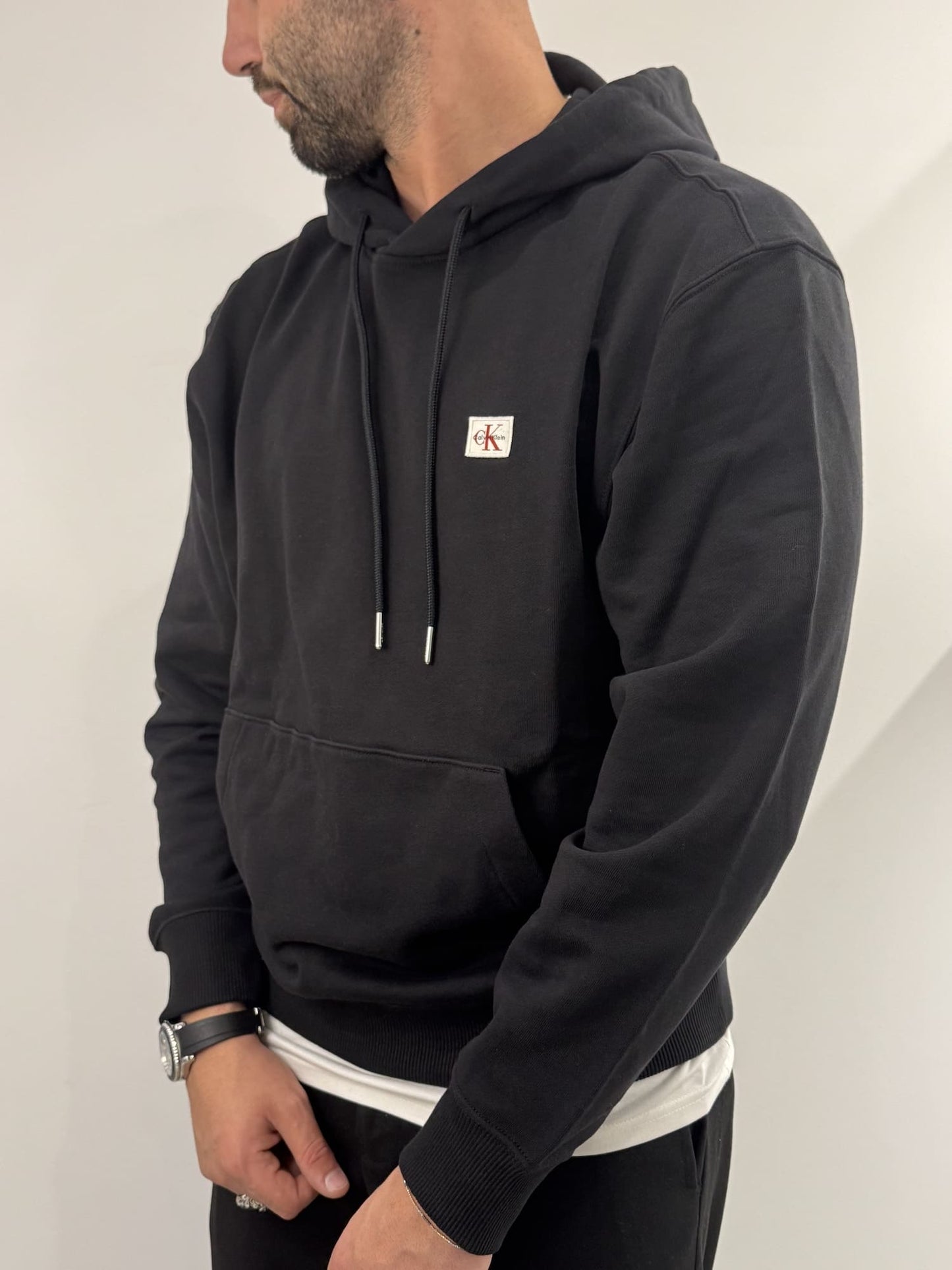 Felpa Calvin Klein con cappuccio Black