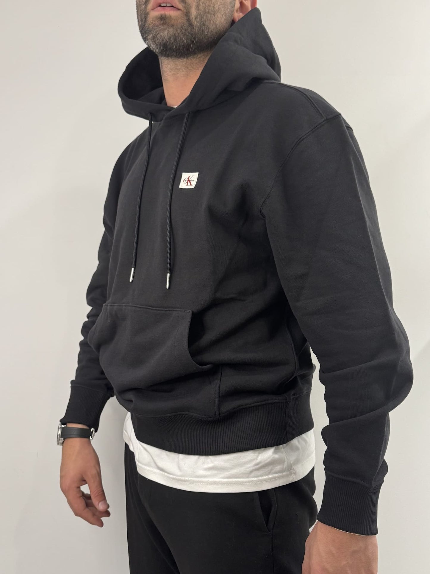 Felpa Calvin Klein con cappuccio Black