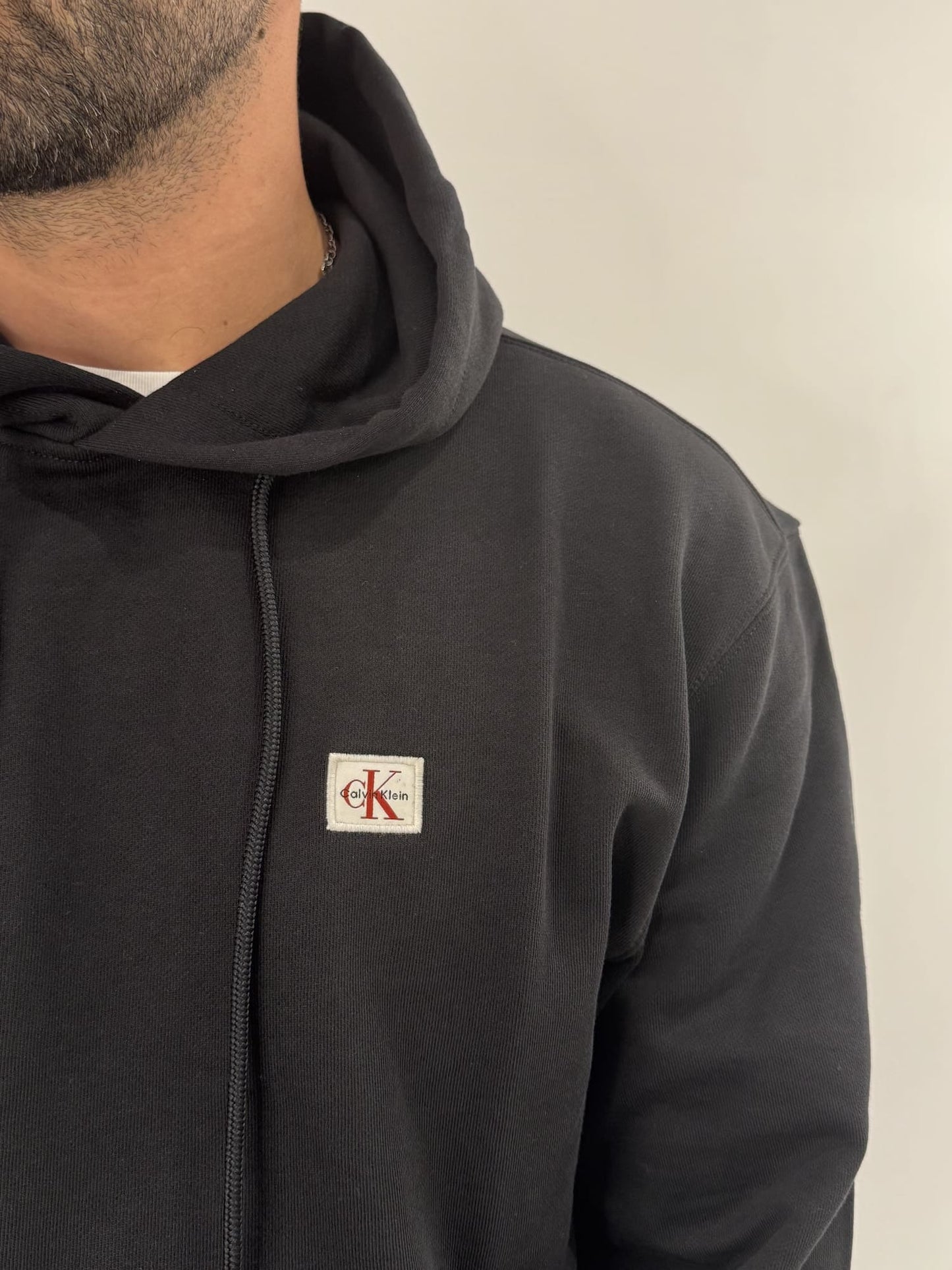 Felpa Calvin Klein con cappuccio Black