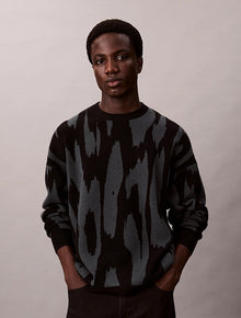 Maglione con stampa jacquard dal taglio relaxed