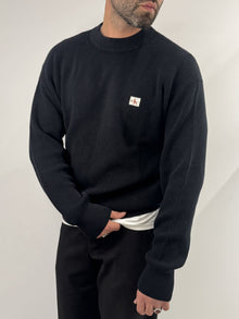 Maglione Calvin Klein Black a costine