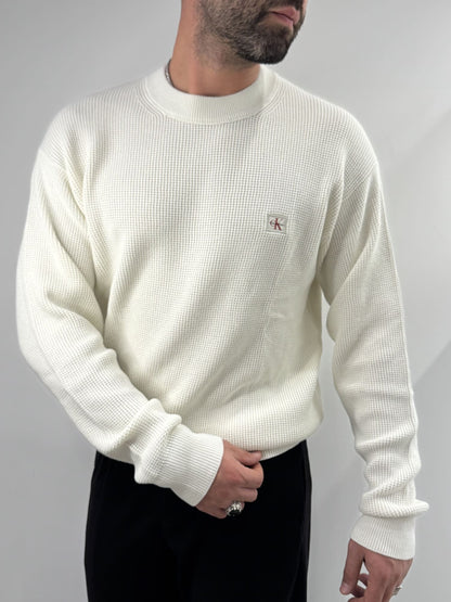 Maglione Calvin Klein Black a costine